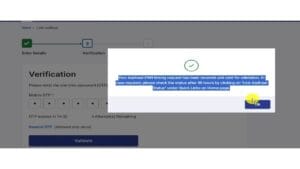 PAN aur Aadhaar successfully link hone ka confirmation message