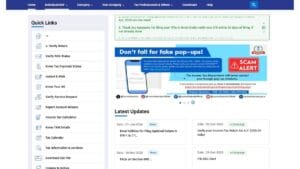 PAN Aadhaar link fail hone par dikhne wala error