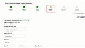 Submitting documents, photo and fingerprints at PSK